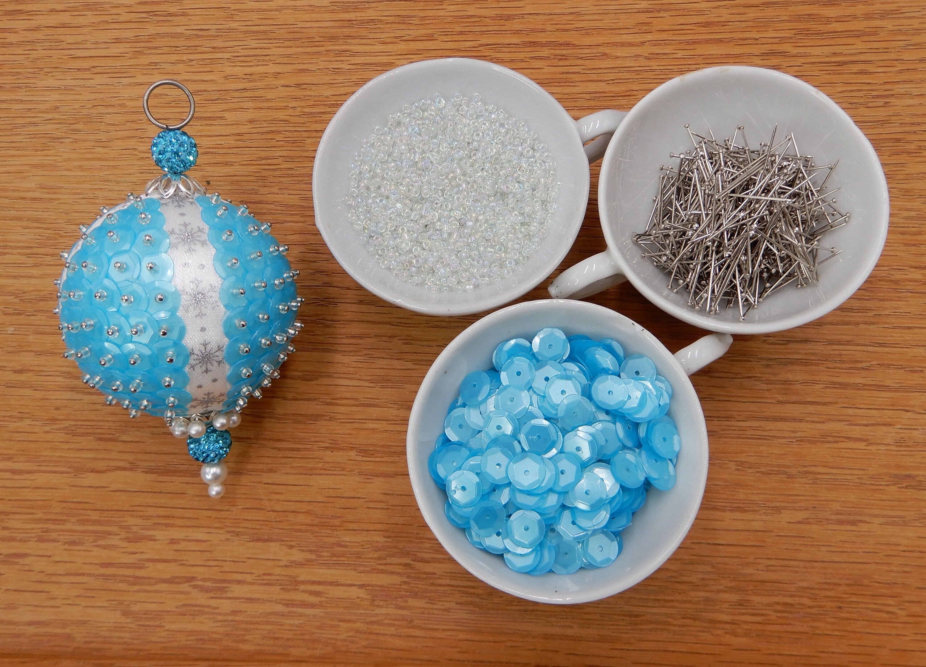 beaded sequin ornament kits