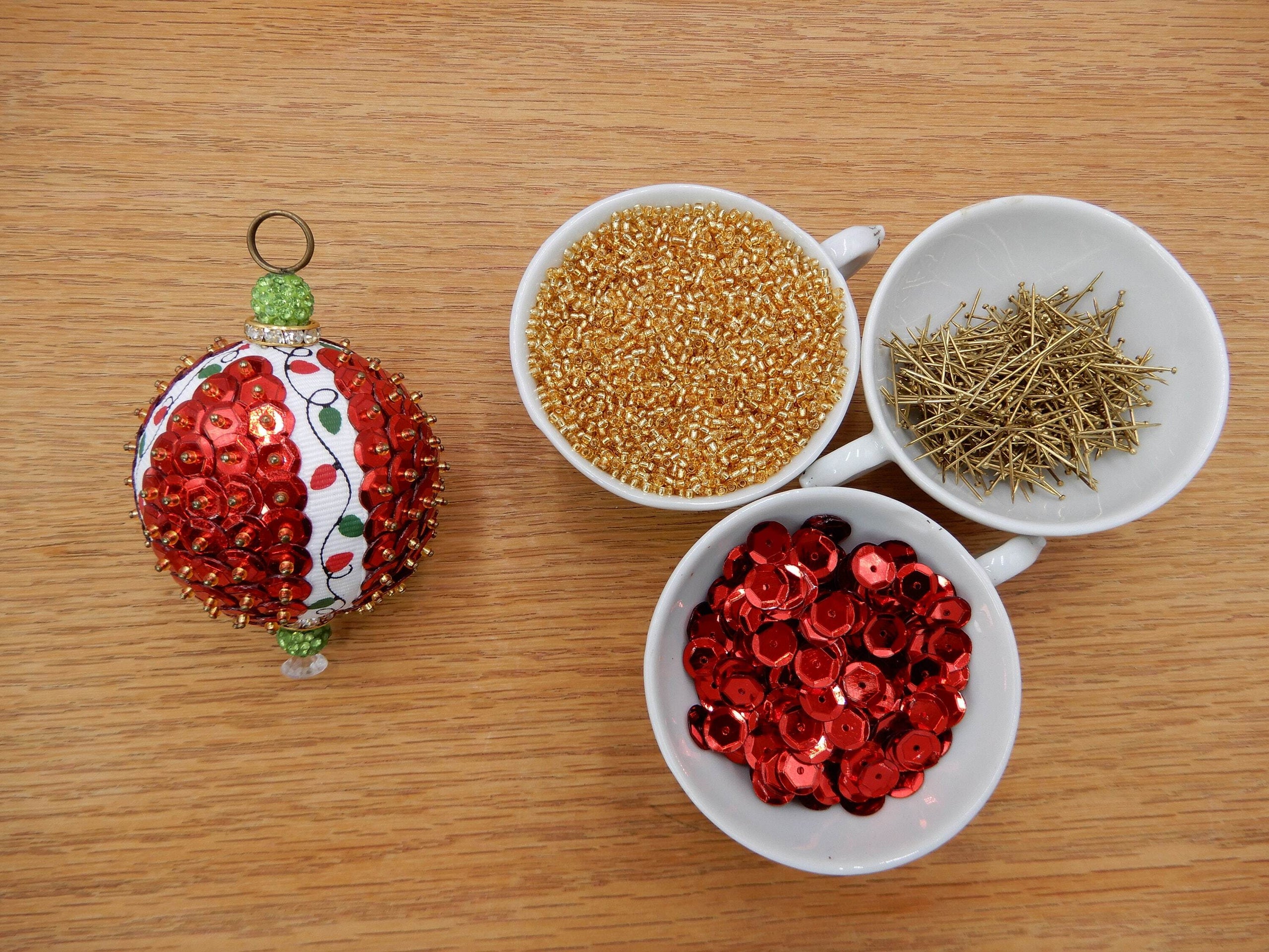 Sequin Christmas Ornament Craft