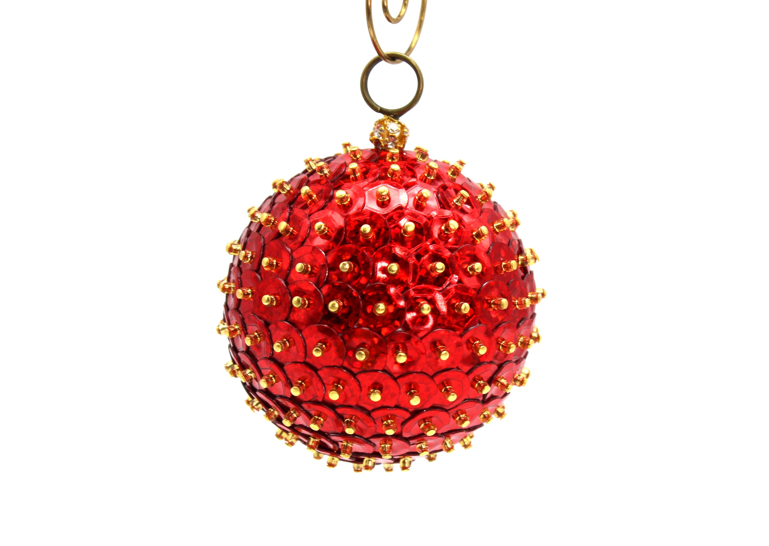 Red ball ornament, red star ball, beaded ball bag charm, beaded tassel, hotsell braided rope strap, christmas gift for women, 1306